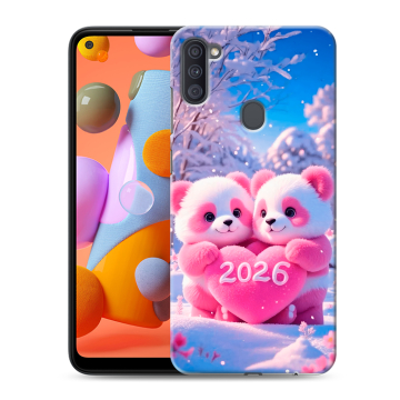 Силиконовый чехол на Samsung Galaxy A11 с принтом Новый год Силиконовый чехол на Samsung Galaxy A11 с принтом Новый год