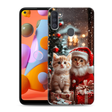 Силиконовый чехол на Samsung Galaxy A11 с принтом Новый год Силиконовый чехол на Samsung Galaxy A11 с принтом Новый год