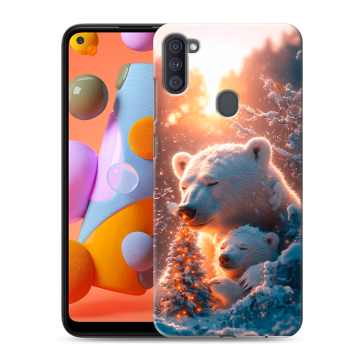 Силиконовый чехол на Samsung Galaxy A11 с принтом Новый год Силиконовый чехол на Samsung Galaxy A11 с принтом Новый год