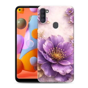 Силиконовый чехол на Samsung Galaxy A11 с принтом женский