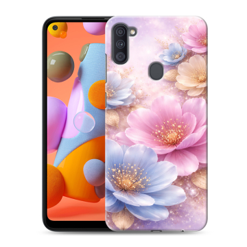 Силиконовый чехол на Samsung Galaxy A11 с принтом женский