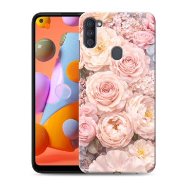 Силиконовый чехол на Samsung Galaxy A11 с принтом женский