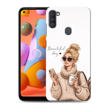 Силиконовый чехол на Samsung Galaxy A11 с принтом женский Силиконовый чехол на Samsung Galaxy A11 с принтом женский