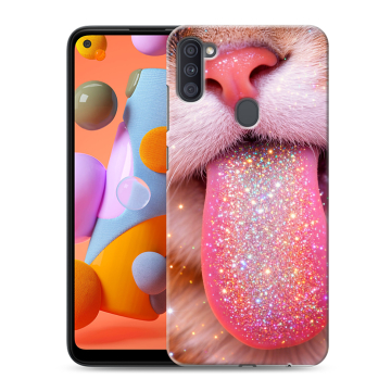 Силиконовый чехол на Samsung Galaxy A11 с принтом для девочек