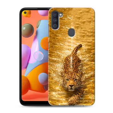 Силиконовый чехол на Samsung Galaxy A11 с принтом женский
