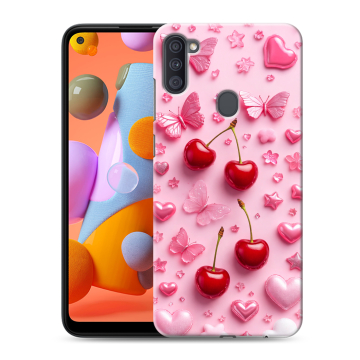 Силиконовый чехол на Samsung Galaxy A11 с принтом для девочек Силиконовый чехол на Samsung Galaxy A11 с принтом для девочек