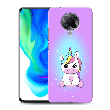 Силиконовый чехол на Xiaomi Poco F2 Pro с принтом Единорог