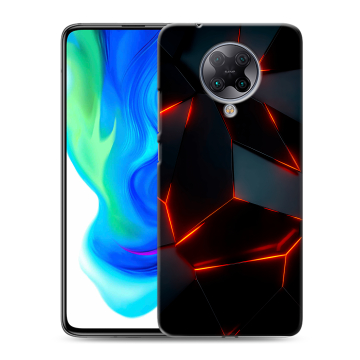 Силиконовый чехол на Xiaomi Poco F2 Pro с принтом Яркие абстракции