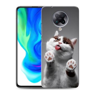 Силиконовый чехол на Xiaomi Poco F2 Pro с принтом Коты