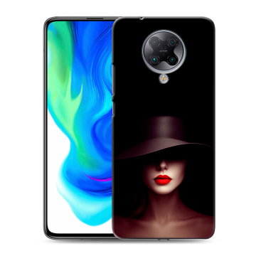 Силиконовый чехол на Xiaomi Poco F2 Pro с принтом Девушка в шляпе Силиконовый чехол на Xiaomi Poco F2 Pro с принтом Девушка в шляпе