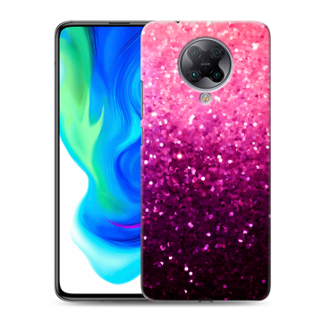 Силиконовый чехол на Xiaomi Poco F2 Pro с принтом Блестки
