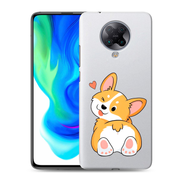 Силиконовый чехол на Xiaomi Poco F2 Pro с принтом Корги Силиконовый чехол на Xiaomi Poco F2 Pro с принтом Корги