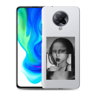 Силиконовый чехол на Xiaomi Poco F2 Pro с принтом Мона Лиза Силиконовый чехол на Xiaomi Poco F2 Pro с принтом Мона Лиза