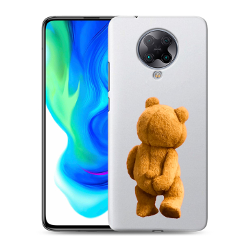 Силиконовый чехол на Xiaomi Poco F2 Pro с принтом Медведь Силиконовый чехол на Xiaomi Poco F2 Pro с принтом Медведь