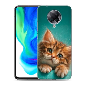 Силиконовый чехол на Xiaomi Poco F2 Pro с принтом котенок Силиконовый чехол на Xiaomi Poco F2 Pro с принтом котенок