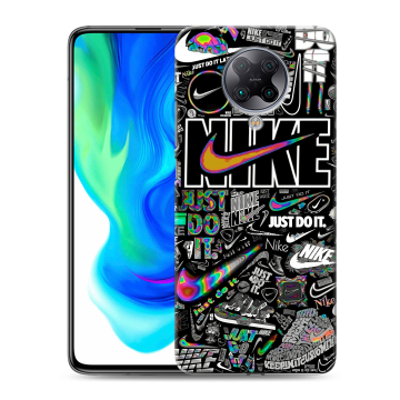 Силиконовый чехол на Xiaomi Poco F2 Pro с принтом Найк
