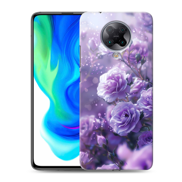 Силиконовый чехол на Xiaomi Poco F2 Pro с принтом Розы цветы