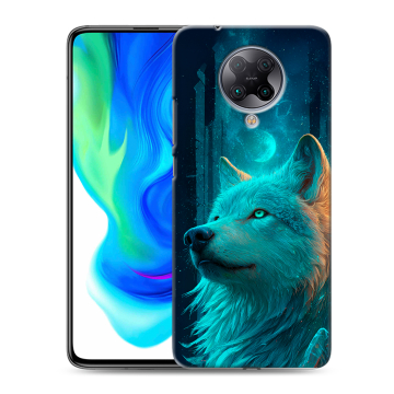 Силиконовый чехол на Xiaomi Poco F2 Pro с принтом бабочки саккура