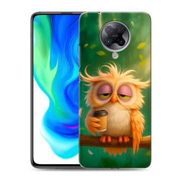 Силиконовый чехол на Xiaomi Poco F2 Pro с принтом сова Силиконовый чехол на Xiaomi Poco F2 Pro с принтом сова