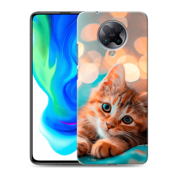 Силиконовый чехол на Xiaomi Poco F2 Pro с принтом котик Силиконовый чехол на Xiaomi Poco F2 Pro с принтом котик