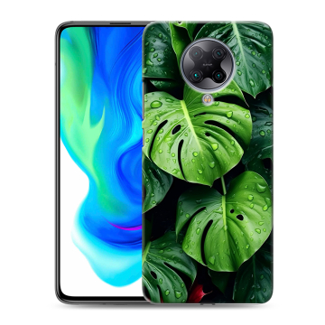 Силиконовый чехол на Xiaomi Poco F2 Pro с принтом Листья Силиконовый чехол на Xiaomi Poco F2 Pro с принтом Листья