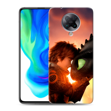 Силиконовый чехол на Xiaomi Poco F2 Pro с принтом Как приручить дракона