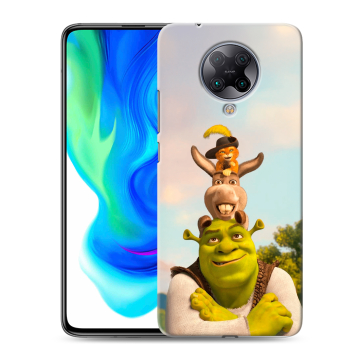 Силиконовый чехол на Xiaomi Poco F2 Pro с принтом Шрек Shrek