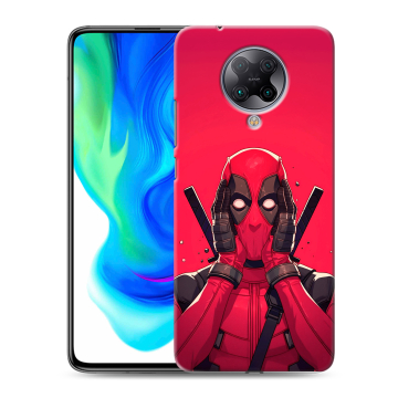 Силиконовый чехол на Xiaomi Poco F2 Pro с принтом Дедпул Deadpool