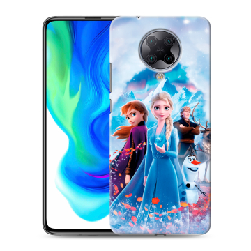Силиконовый чехол на Xiaomi Poco F2 Pro с принтом Холодное сердце Frozen Силиконовый чехол на Xiaomi Poco F2 Pro с принтом Холодное сердце Frozen