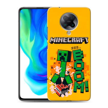 Силиконовый чехол на Xiaomi Poco F2 Pro с принтом Майнкрафт Minecraft Силиконовый чехол на Xiaomi Poco F2 Pro с принтом Майнкрафт Minecraft