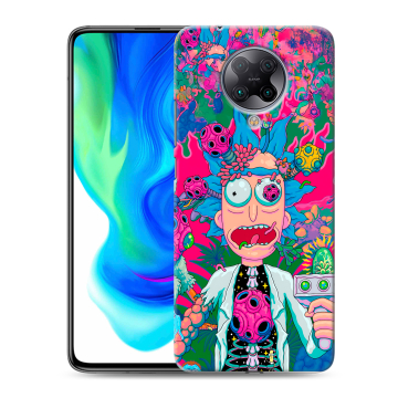 Силиконовый чехол на Xiaomi Poco F2 Pro с принтом Рик и Морти Rick Morty Силиконовый чехол на Xiaomi Poco F2 Pro с принтом Рик и Морти Rick Morty