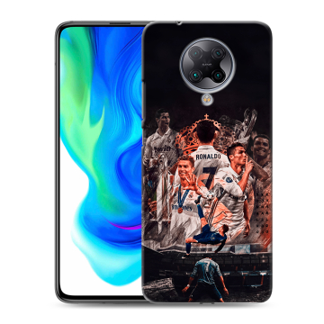 Силиконовый чехол на Xiaomi Poco F2 Pro с принтом Реал Роналдо Real Ronaldo Силиконовый чехол на Xiaomi Poco F2 Pro с принтом Реал Роналдо Real Ronaldo