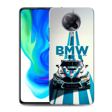 Силиконовый чехол на Xiaomi Poco F2 Pro с принтом БМВ BMW Силиконовый чехол на Xiaomi Poco F2 Pro с принтом БМВ BMW