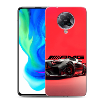Силиконовый чехол на Xiaomi Poco F2 Pro с принтом Мерседес Mercedes AMG