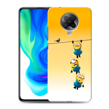 Силиконовый чехол на Xiaomi Poco F2 Pro с принтом Миньоны Силиконовый чехол на Xiaomi Poco F2 Pro с принтом Миньоны