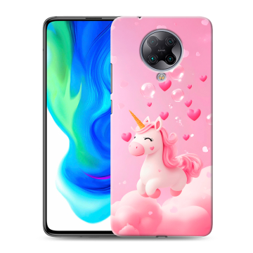 Силиконовый чехол на Xiaomi Poco F2 Pro с принтом Единорог Силиконовый чехол на Xiaomi Poco F2 Pro с принтом Единорог