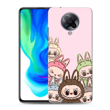 Силиконовый чехол на Xiaomi Poco F2 Pro с принтом Лабубу