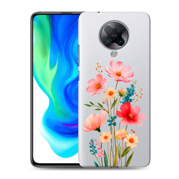 Силиконовый чехол на Xiaomi Poco F2 Pro с принтом Цветы