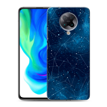 Силиконовый чехол на Xiaomi Poco F2 Pro с принтом Космос звезды