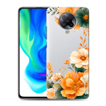 Силиконовый чехол на Xiaomi Poco F2 Pro с принтом Цветы принт