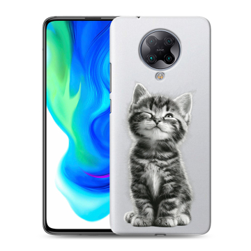 Силиконовый чехол на Xiaomi Poco F2 Pro с принтом Котенок Силиконовый чехол на Xiaomi Poco F2 Pro с принтом Котенок