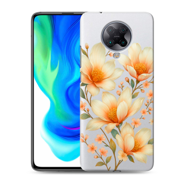 Силиконовый чехол на Xiaomi Poco F2 Pro с принтом Цветы