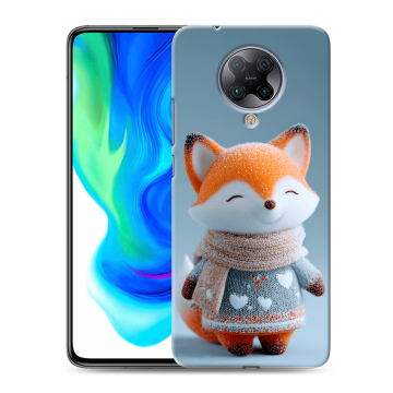 Силиконовый чехол на Xiaomi Poco F2 Pro с принтом Лиса