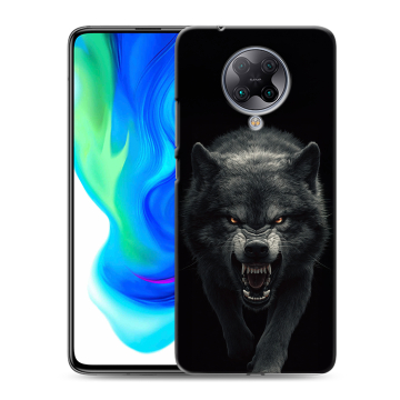 Силиконовый чехол на Xiaomi Poco F2 Pro с принтом Волк Силиконовый чехол на Xiaomi Poco F2 Pro с принтом Волк