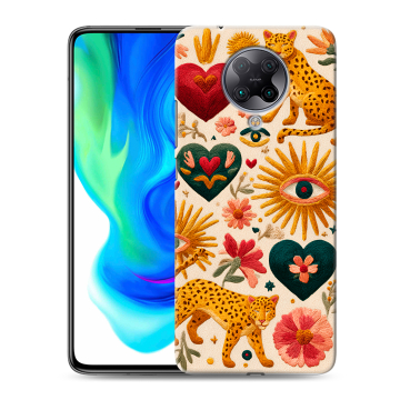 Силиконовый чехол на Xiaomi Poco F2 Pro с принтом Модный принт