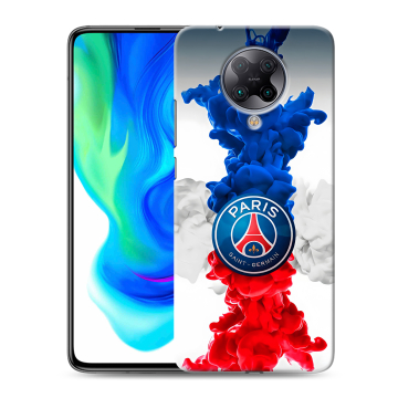 Силиконовый чехол на Xiaomi Poco F2 Pro с принтом PSG ПСЖ