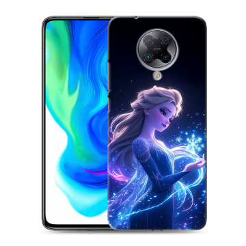 Силиконовый чехол на Xiaomi Poco F2 Pro с принтом Холодное сердце Frozen Силиконовый чехол на Xiaomi Poco F2 Pro с принтом Холодное сердце Frozen