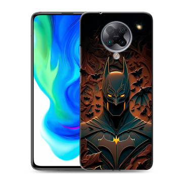 Силиконовый чехол на Xiaomi Poco F2 Pro с принтом Batman Бэтмен