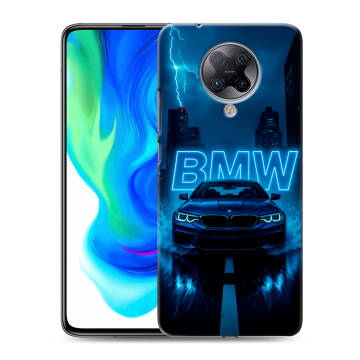 Силиконовый чехол на Xiaomi Poco F2 Pro с принтом BMW БМВ Силиконовый чехол на Xiaomi Poco F2 Pro с принтом BMW БМВ
