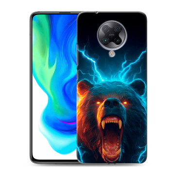 Силиконовый чехол на Xiaomi Poco F2 Pro с принтом Медведь